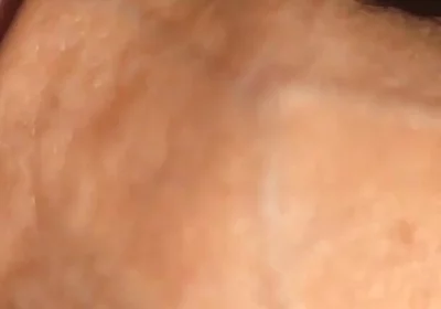 Creamy Pre-cum Slowly Sliding Down the Hole.