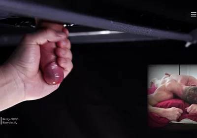 Watch Zander Fly and His Massive Uncut Canon Throbbing While He Thrusts It Through the Hole in My Milking Table