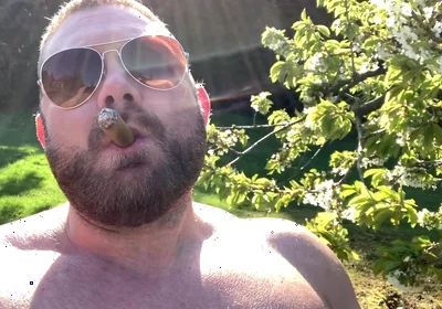 Smoking My Cigar Outdoors in the Summer Heat