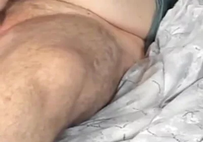 Mature Chubby Bear Jerkoff with Lube and Sex Toy