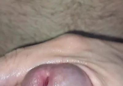 Close-up and Great Cumshot with My Saliva.